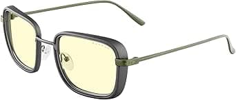 GUNNAR Gaming Glasses - FalloutVault 33 Olive Amber Lens - Blue Light Blocking Relieve Dry Eye : Health & Household